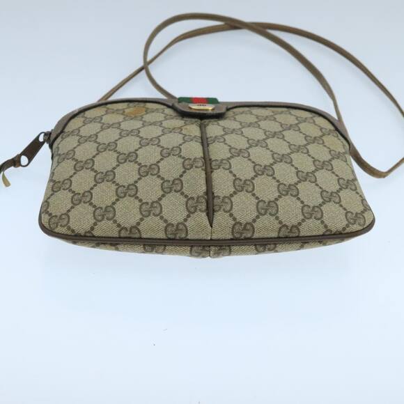 GUCCI GG Supreme Web Sherry Line Shoulder Bag Beige 904 02 047 - Picture 9 of 16